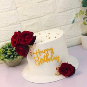 Rose Letter Celebration Cake