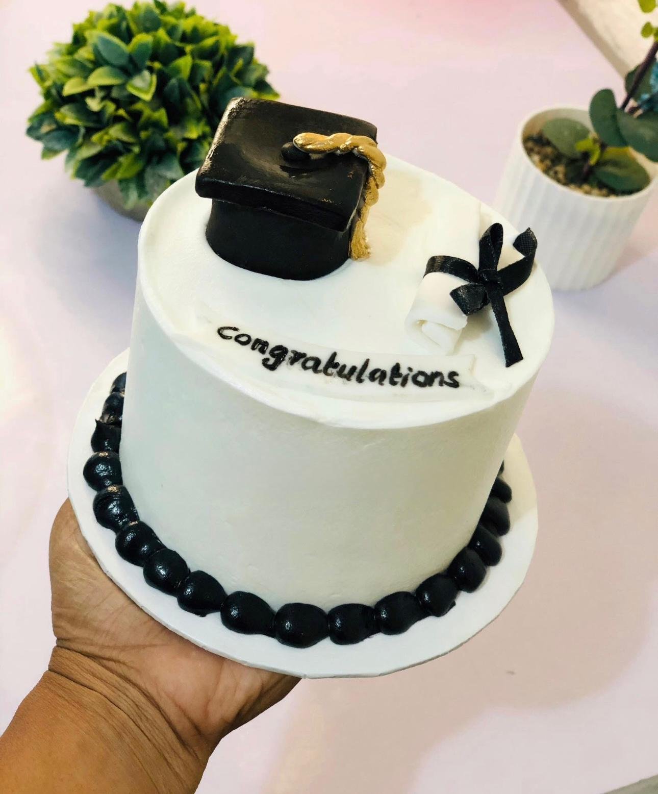 Black & White Elegance Cake